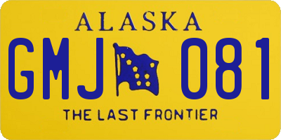 AK license plate GMJ081