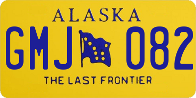 AK license plate GMJ082