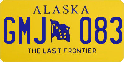 AK license plate GMJ083