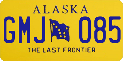AK license plate GMJ085