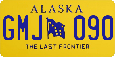 AK license plate GMJ090