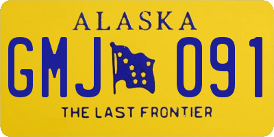 AK license plate GMJ091