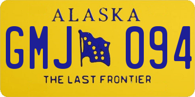 AK license plate GMJ094