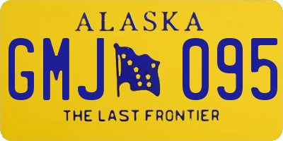 AK license plate GMJ095