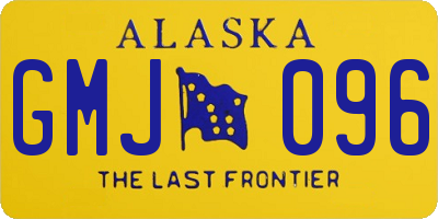 AK license plate GMJ096