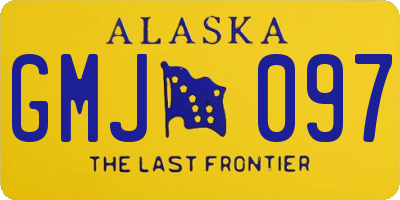 AK license plate GMJ097