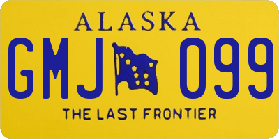 AK license plate GMJ099