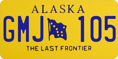 AK license plate GMJ105