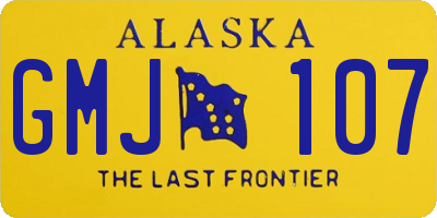 AK license plate GMJ107