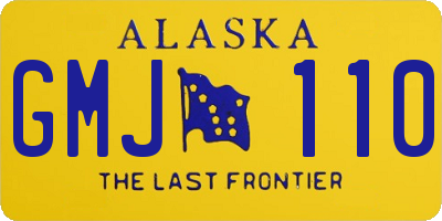 AK license plate GMJ110