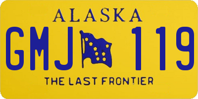 AK license plate GMJ119