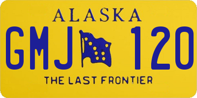 AK license plate GMJ120