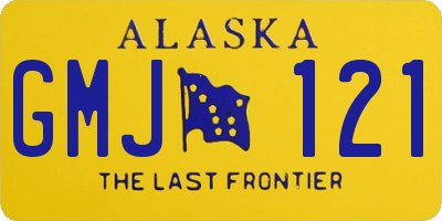 AK license plate GMJ121