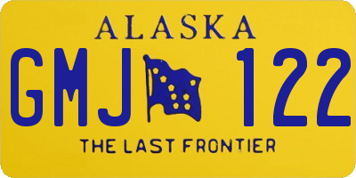 AK license plate GMJ122