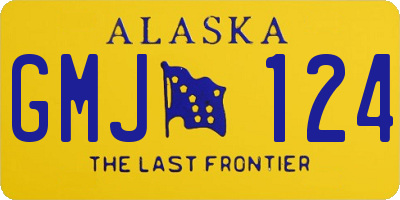 AK license plate GMJ124