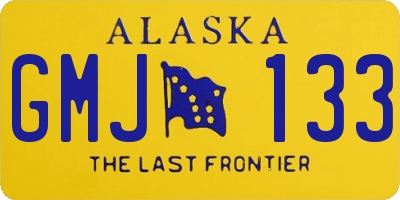 AK license plate GMJ133