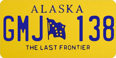 AK license plate GMJ138