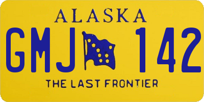 AK license plate GMJ142