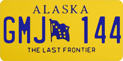 AK license plate GMJ144
