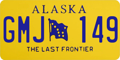 AK license plate GMJ149