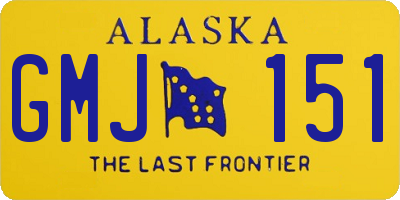 AK license plate GMJ151