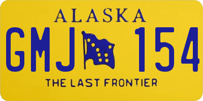 AK license plate GMJ154