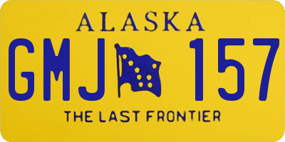 AK license plate GMJ157