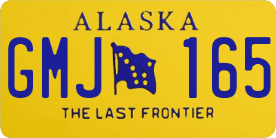 AK license plate GMJ165