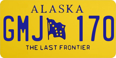 AK license plate GMJ170