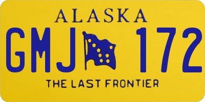 AK license plate GMJ172