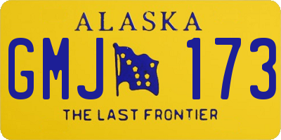 AK license plate GMJ173