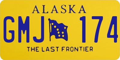 AK license plate GMJ174