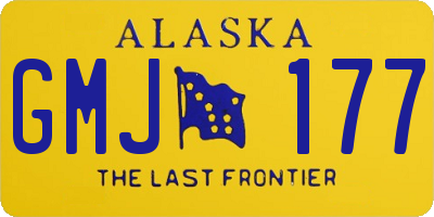 AK license plate GMJ177