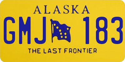 AK license plate GMJ183