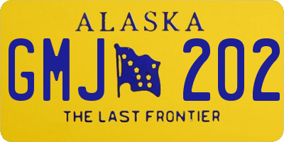 AK license plate GMJ202