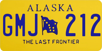 AK license plate GMJ212