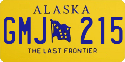 AK license plate GMJ215