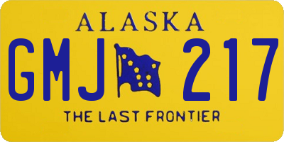 AK license plate GMJ217