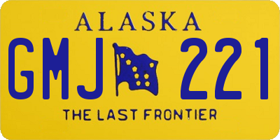 AK license plate GMJ221