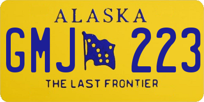 AK license plate GMJ223