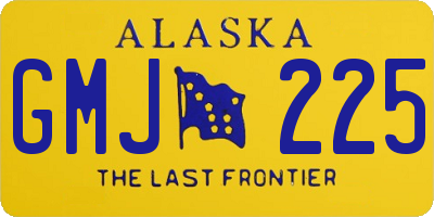 AK license plate GMJ225