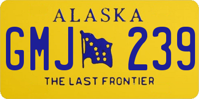 AK license plate GMJ239