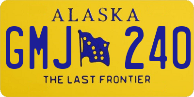 AK license plate GMJ240