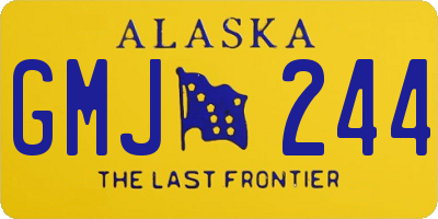 AK license plate GMJ244