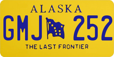 AK license plate GMJ252