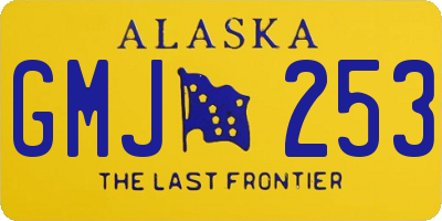 AK license plate GMJ253
