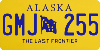 AK license plate GMJ255