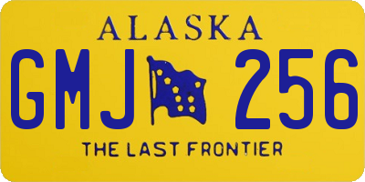 AK license plate GMJ256