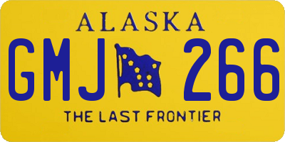 AK license plate GMJ266