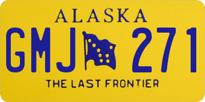 AK license plate GMJ271